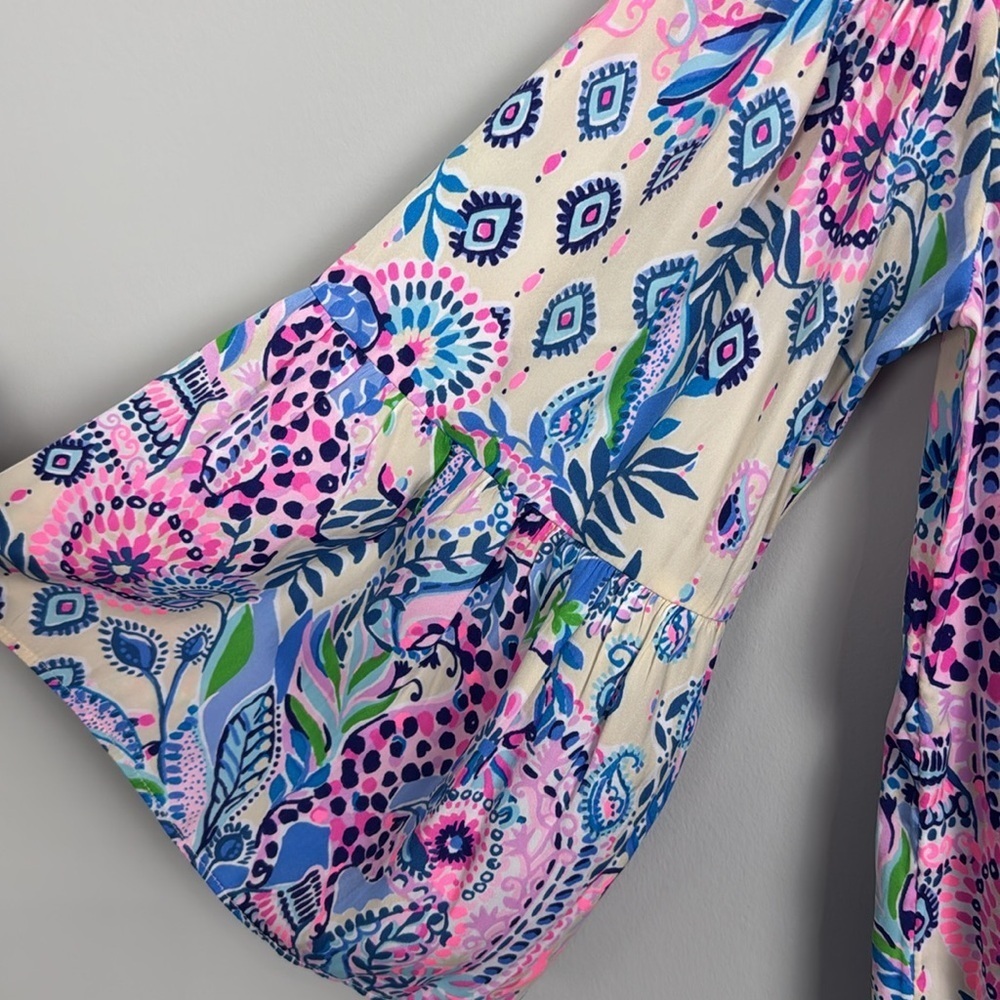 Lilly Pulitzer Nevie Off The Shoulder Top. Haute Nature. Size S. - Picture 4 of 9